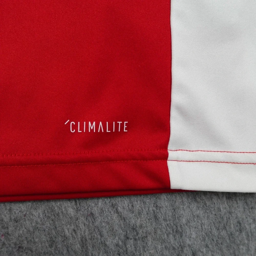 Adidas Shirt Mens Small Red‎ Climalite Entrada 18 Soccer Football Jersey Crew